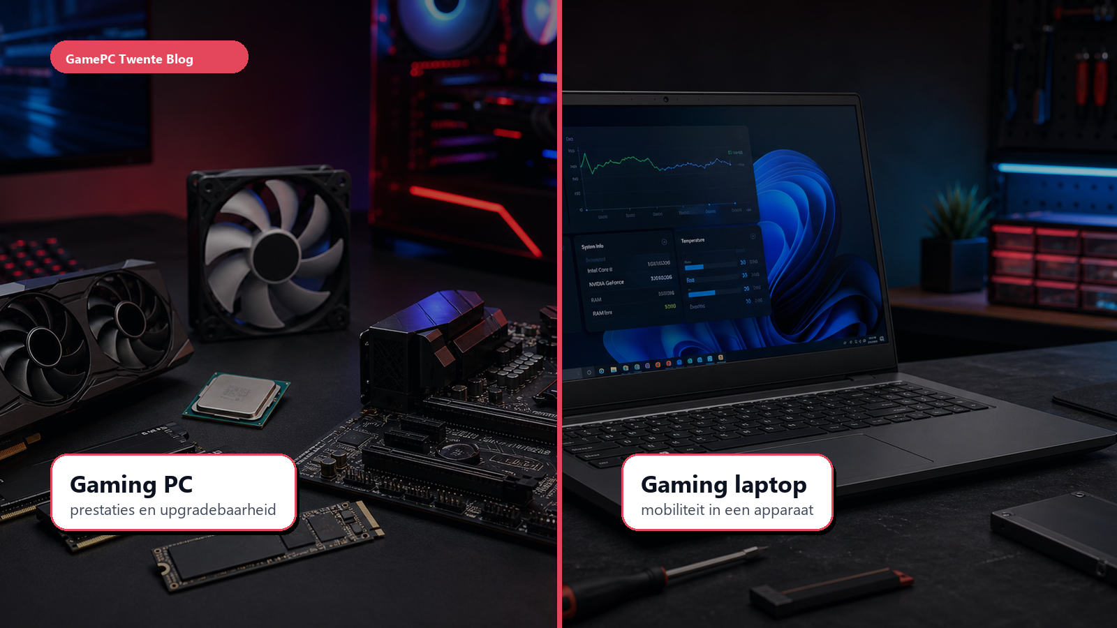Gaming PC versus gaming laptop vergelijking