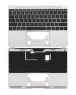 Top case met toetsenbord (ANSI US) en microfoon voor MacBook 12″ A1534 (2016-2017) (Silver)
