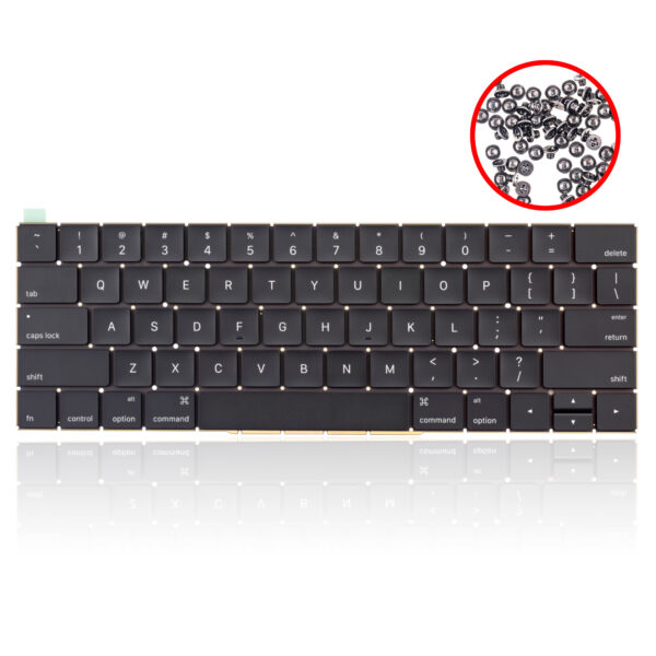 Toetsenbord met verlichting en schroeven (US-Engels) voor MacBook Pro 13″ / 15″ A1706 / A1707 (2016-2017)