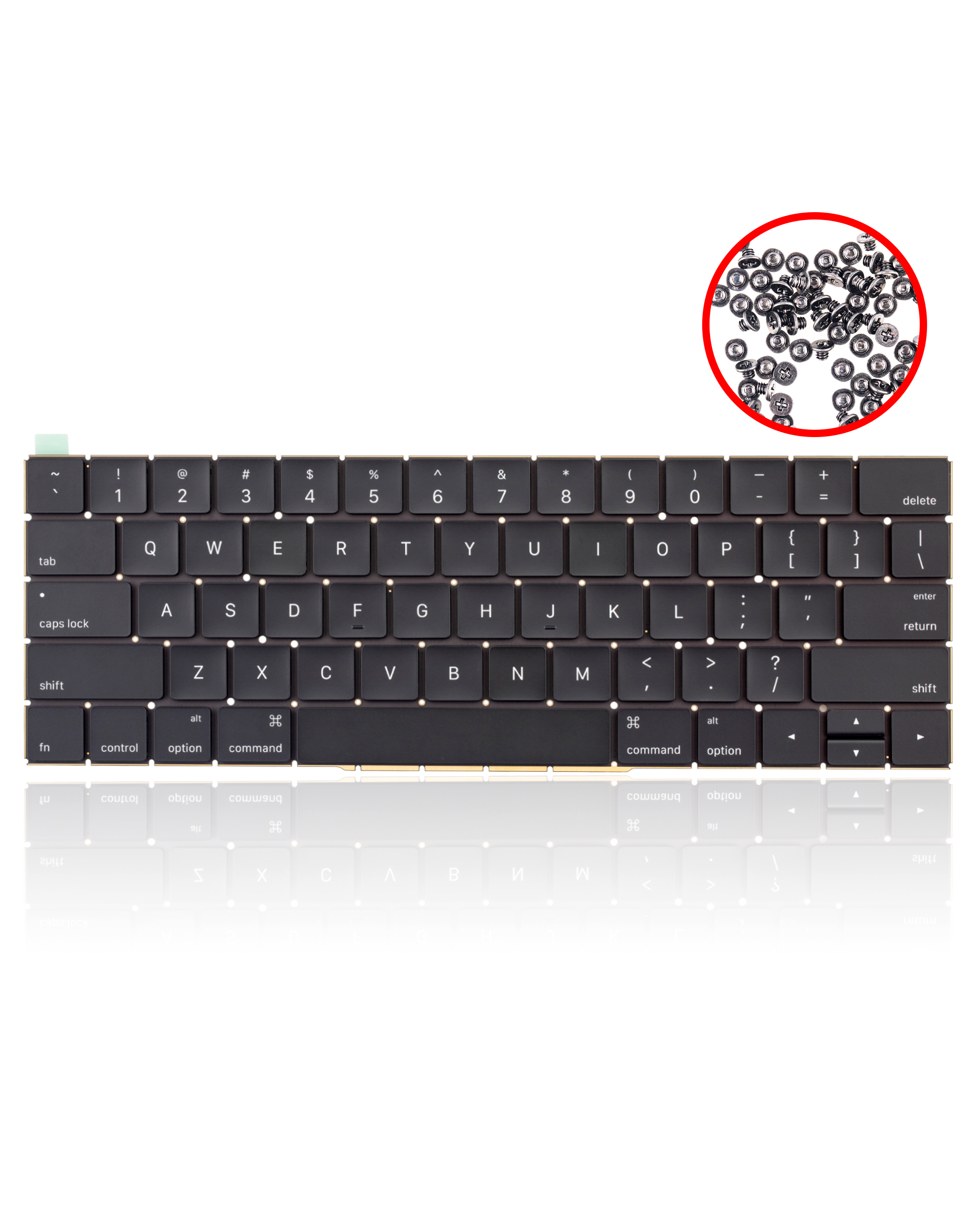 107082068111_1_ Toetsenbord met verlichting en schroeven (US-Engels) voor MacBook Pro 13″ / 15″ A1706 / A1707 (2016-2017)