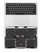 Top case met accu en toetsenbord (ANSI US) voor MacBook Pro 13″ A1989 (2018-2019) (Silver)