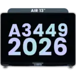 Compleet beeldscherm voor MacBook Air 13″ A3449 (2026) (Midnight)