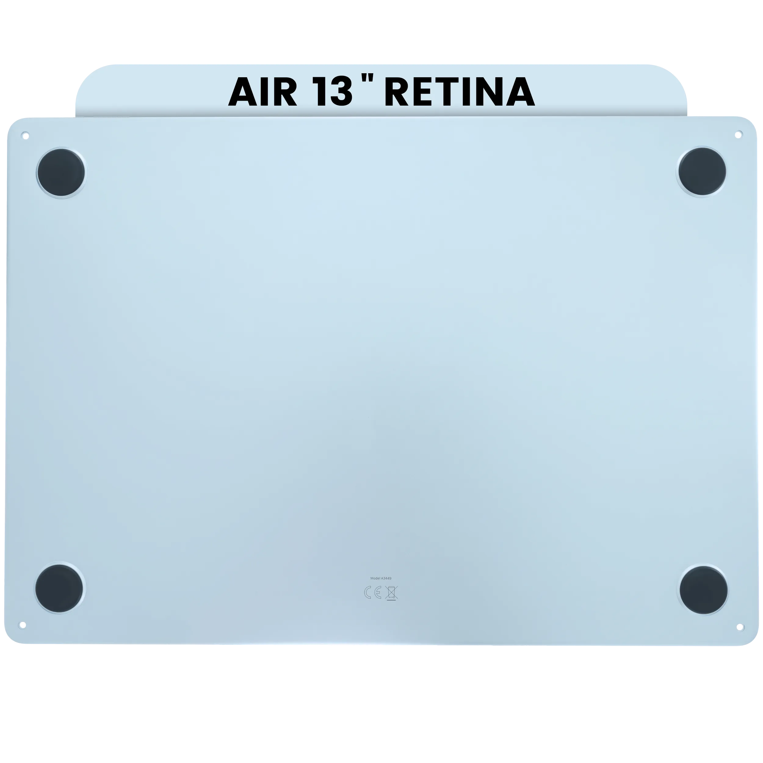 107183200151-2-1782803622605 Onderplaat (bottom case) voor MacBook Air 13″ A3449 (2026) (Sky Blue)