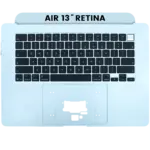 Top case met toetsenbord (ANSI US) voor MacBook Air 15″ A3448 (2026) (Sky Blue)