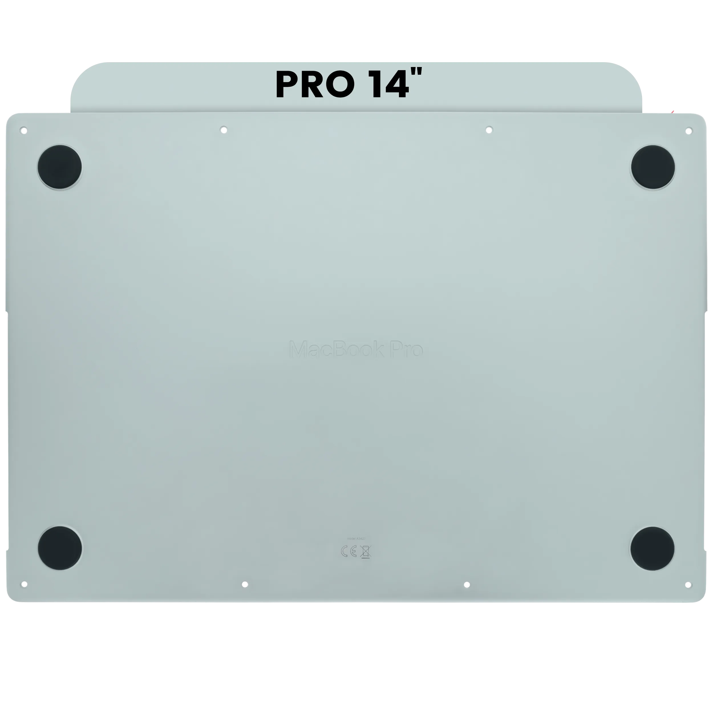 107183200226-2-1783065073486 Onderplaat (bottom case) voor MacBook Pro 14″ A3426 (2026) (Space Black)