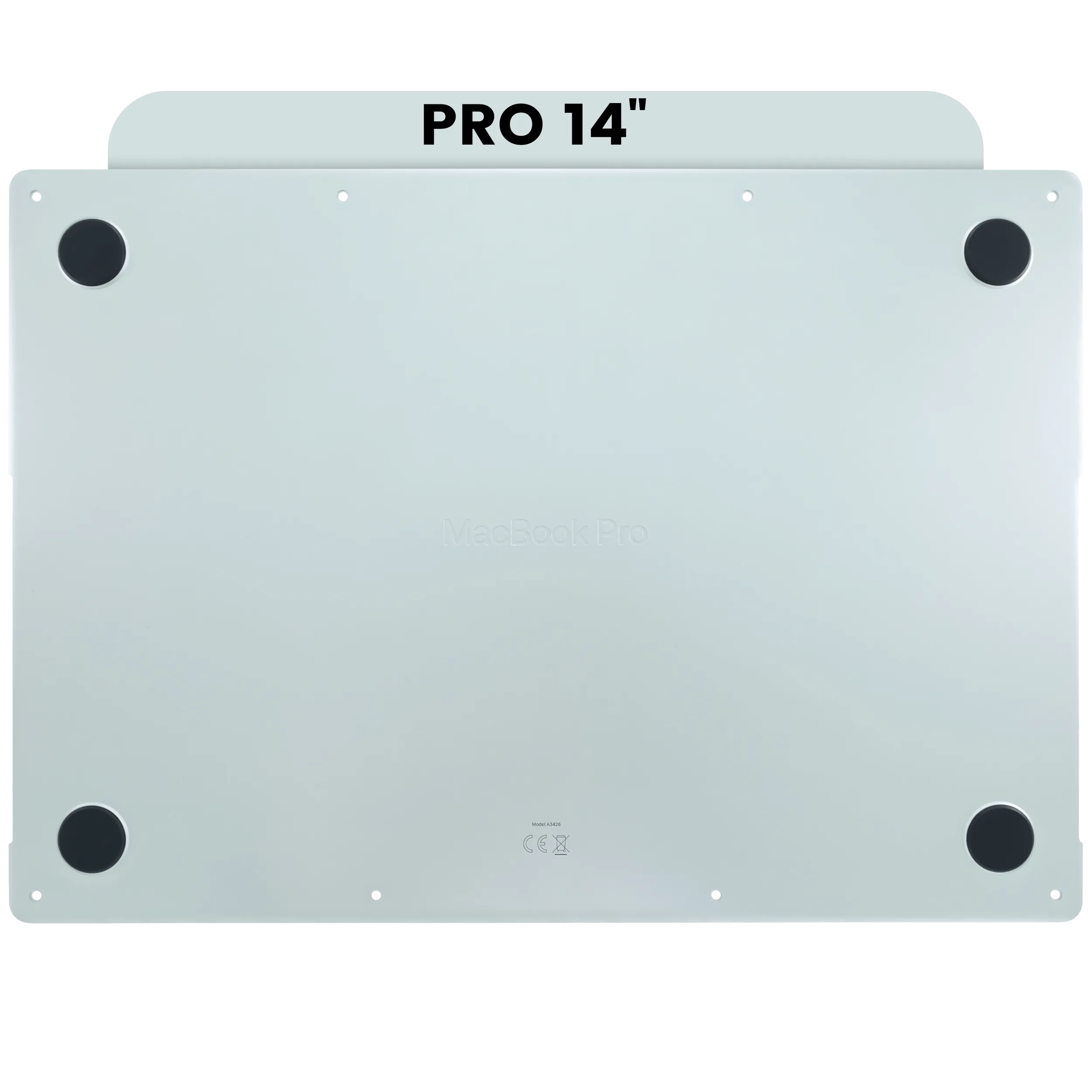 107183200227-2-1783065044483 Onderplaat (bottom case) voor MacBook Pro 14″ A3427 (2026) (Space Black)