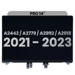Compleet beeldscherm voor MacBook Pro 14" (A2442 / Late 2021) / (A2779 / Late 2023 ) / (A2918 / Late 2023) (Space Gray)