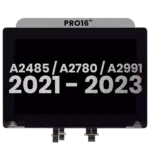 Compleet beeldscherm voor MacBook Pro 16" A2485 (2021) Pro / Max / A2780 (2023) / A2991 (2023) (Space Gray)