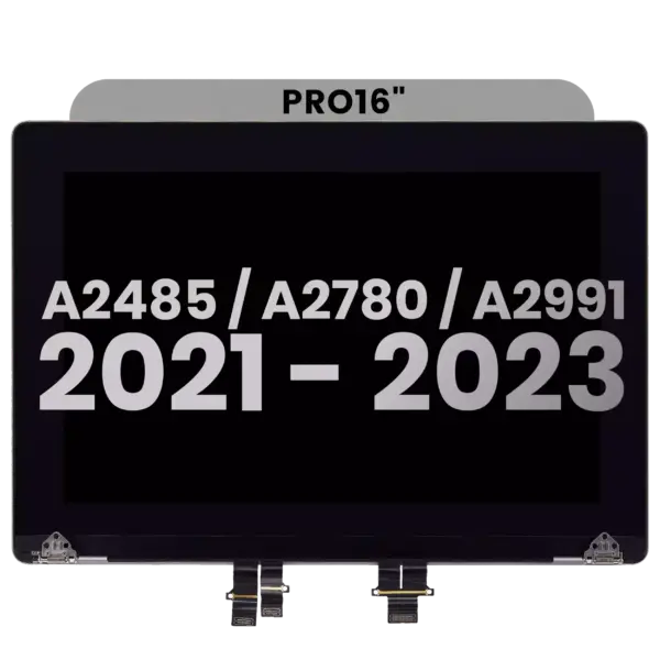 Compleet beeldscherm voor MacBook Pro 16" A2485 (2021) Pro / Max / A2780 (2023) / A2991 (2023) (Space Gray)