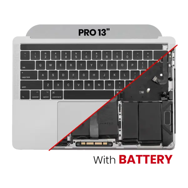 Top case met accu en toetsenbord (ANSI US) voor MacBook Pro 13″ A1989 (2018-2019) (Space Gray)