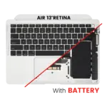 Top case met accu en toetsenbord (ANSI US) voor MacBook Air 13″ A2179 (2020) (Silver)