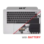Top case met accu en toetsenbord (ANSI US) voor MacBook Air 15″ A2941 (2023) (Space Gray)
