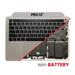 Top case met accu en toetsenbord (ANSI US) voor MacBook Pro 13″ A2251 (2020) (Space Gray)