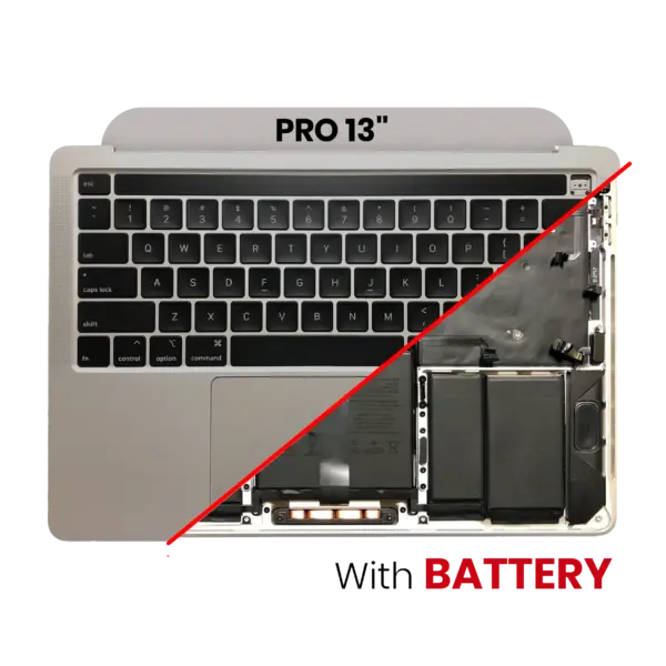Top case met accu en toetsenbord (ANSI US) voor MacBook Pro 13″ A2251 (2020) (Space Gray)