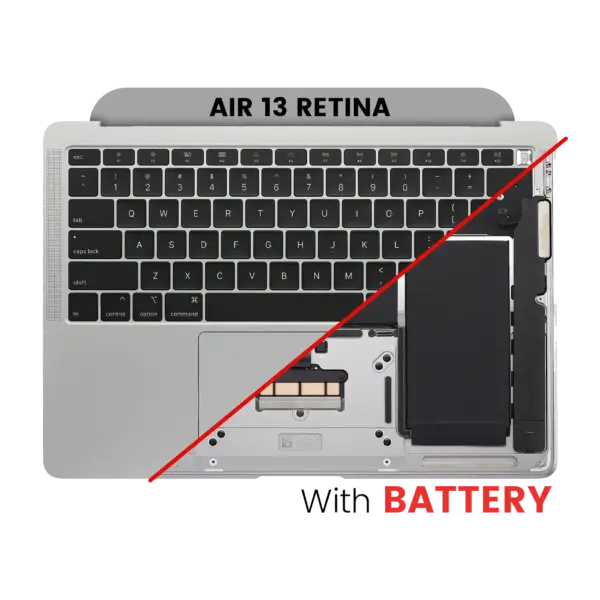 Top case met accu en toetsenbord (ANSI US) voor MacBook Air 13″ A1932 (2018-2019) (Space Gray)