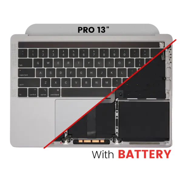 Top case met accu en toetsenbord (ANSI US) voor MacBook Pro 13″ A2159 (2019) (Space Gray)