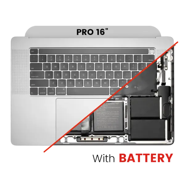 Top case met accu en toetsenbord (ANSI US) voor MacBook Pro 16″ A2141 (2019) (Silver)