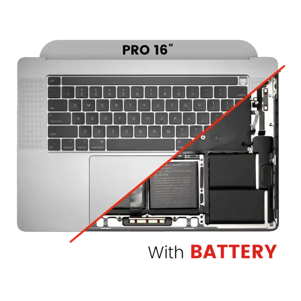 Top case met accu en toetsenbord (ANSI US) voor MacBook Pro 16″ A2141 (2019) (Space Gray)