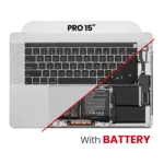 Top case met accu en toetsenbord (ANSI US) voor MacBook Pro 15″ A1990 (2018-2019) (Silver)