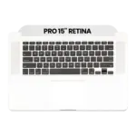 Top case met toetsenbord (ANSI US) voor MacBook Pro 15″ A1398 (2015) (Silver)