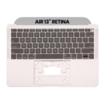 Top case met toetsenbord (ANSI US) voor MacBook Air 13″ A1932 (2018-2019) (Space Gray)