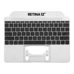 Top case met toetsenbord (ANSI US) en microfoon voor MacBook 12″ A1534 (2016-2017) (Silver)