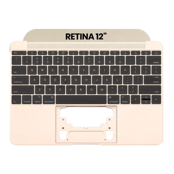 Top case met toetsenbord (ANSI US) en microfoon voor MacBook 12″ A1534 (2016-2017) (Gold)