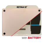 Onderplaat (bottom case) met accu (A1705) voor MacBook 12" A1534 (2016-2017) (Gold)