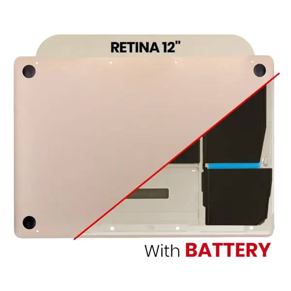 Onderplaat (bottom case) met accu (A1705) voor MacBook 12" A1534 (2016-2017) (Gold)