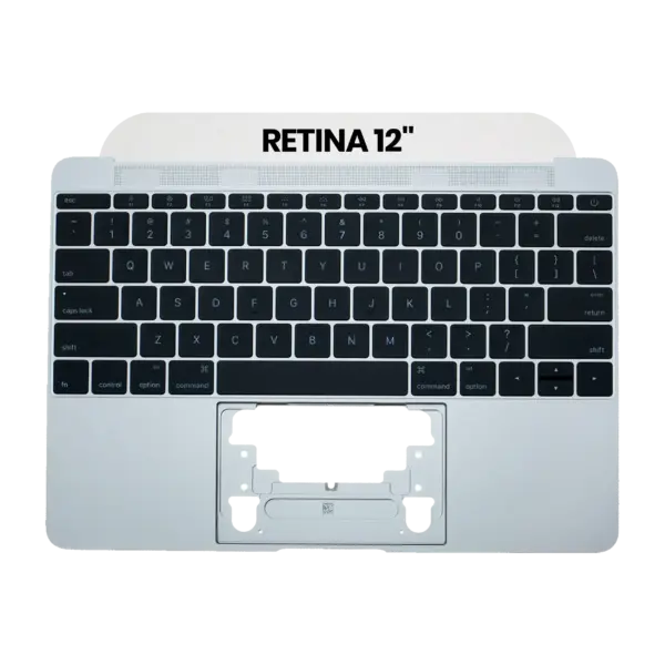 Top case met toetsenbord (ANSI US) en microfoon voor MacBook 12″ A1534 (2015) (Silver)