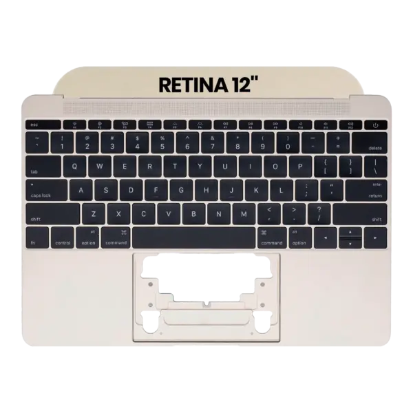 Top case met toetsenbord (ANSI US) en microfoon voor MacBook 12″ A1534 (2015) (Gold)