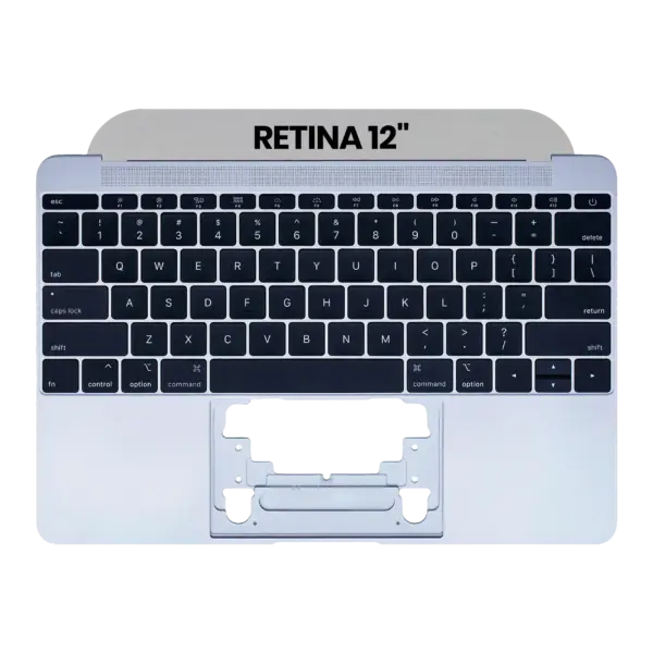 Top case met toetsenbord (ANSI US) en microfoon voor MacBook 12″ A1534 (2015) (Space Gray)
