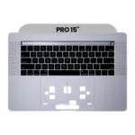 Top case met toetsenbord (ANSI US) voor MacBook Pro 15″ A1990 (2018-2019) (Silver)