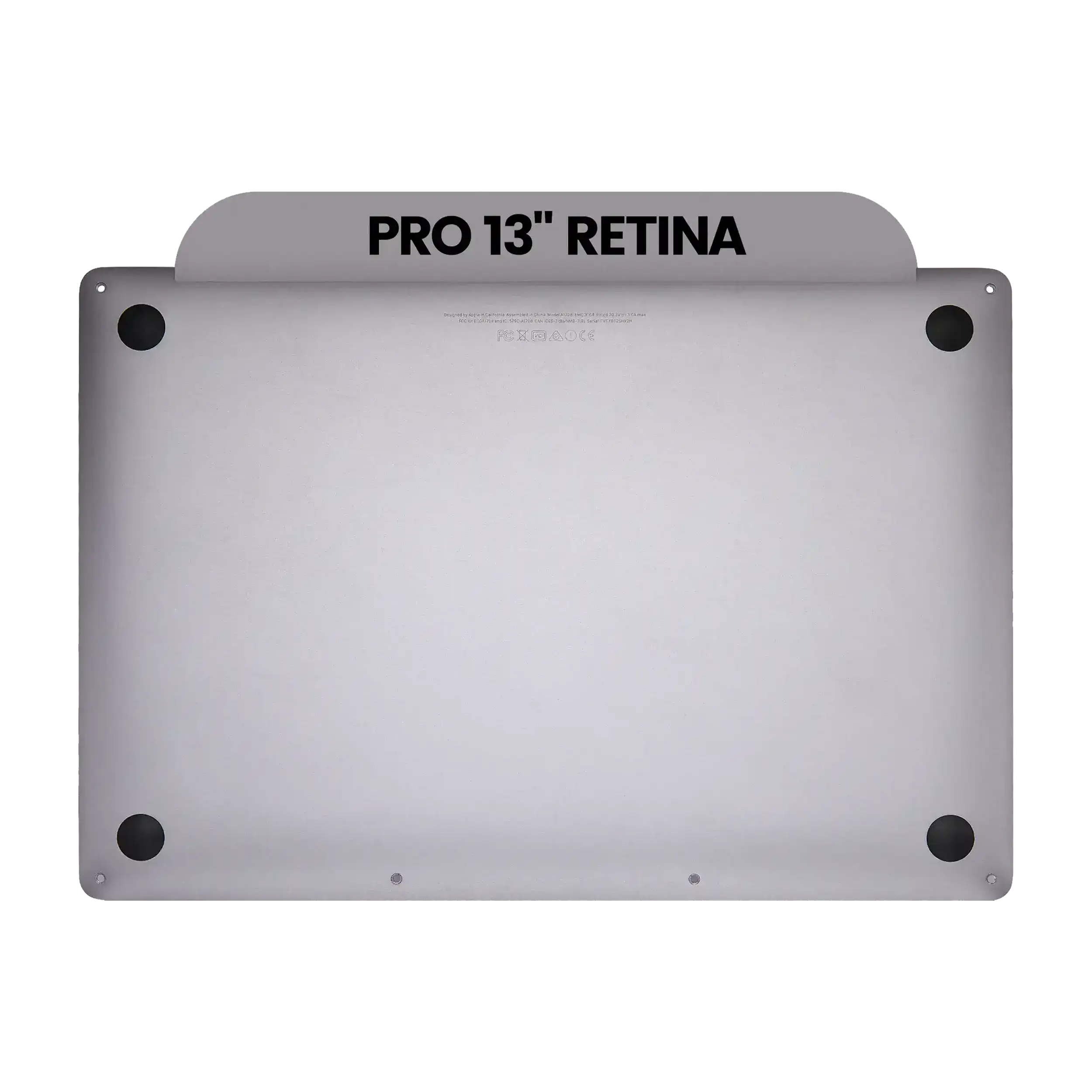 1741287911-67c9f1e7b8f4a Onderplaat (bottom case) voor MacBook Pro 13″ A1708 (2016-2017) (Space Gray)