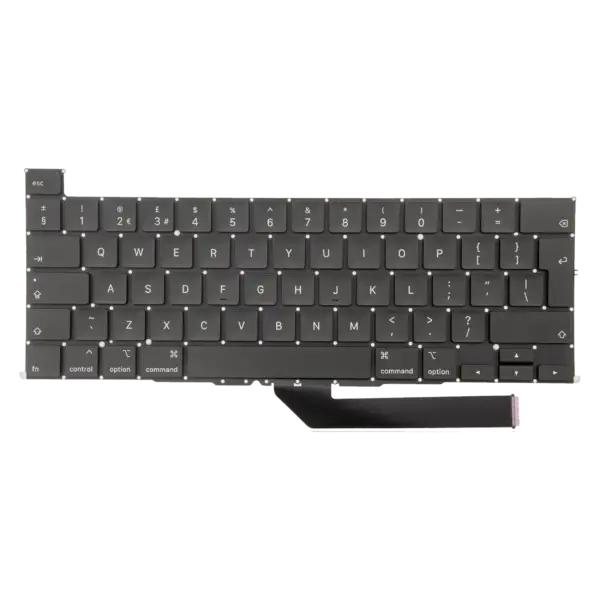 Toetsenbord met verlichting en schroeven voor MacBook Pro 16" (A2141 / Mid 2019) (UK English)