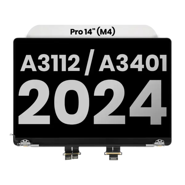 Compleet beeldscherm (Glossy) MacBook Pro 14" A3112 / A3401 / A3185 (2024) (Space Black)