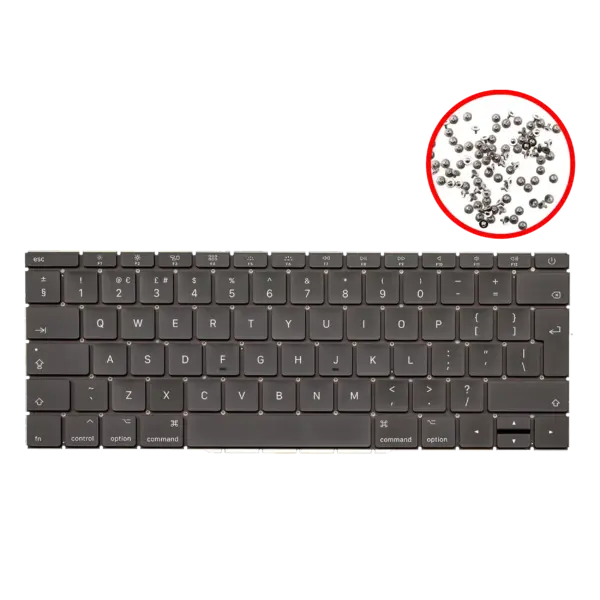 Toetsenbord met verlichting en schroeven voor MacBook Pro 13″ A1708 (2016-2017) (UK English)