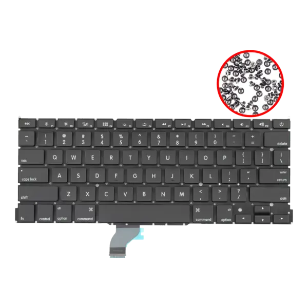 Toetsenbord met verlichting en schroeven (US-Engels) voor MacBook Pro 13″ A1502 (2013-2015)