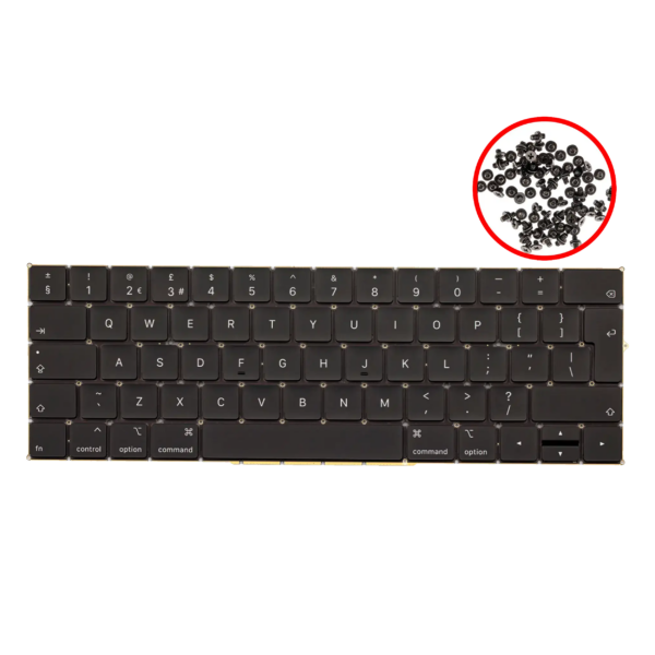 Toetsenbord met verlichting en schroeven voor MacBook Pro 13" / Pro 15" A1989 / A1990 (2018-2019) (UK English)