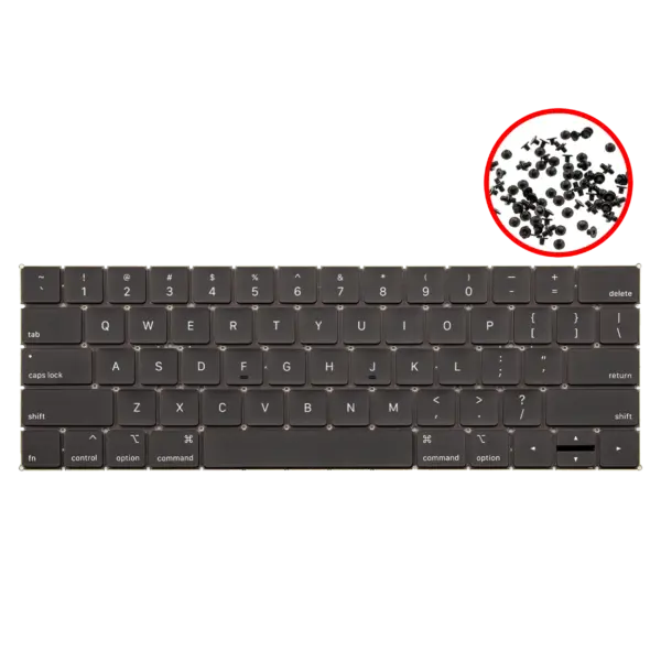 Toetsenbord met verlichting en schroeven voor MacBook Pro 13″ / Pro 15″ A1989 / A1990 (2018-2019) (US-Engels)
