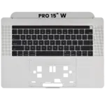 Top case met toetsenbord (ANSI US) voor MacBook Pro 15″ A1707 (2016-2017) (Silver)