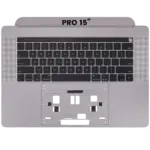 Top case met toetsenbord (ANSI US) voor MacBook Pro 15″ A1990 (2018-2019) (Space Gray)
