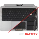 Top case met toetsenbord (ANSI US) voor MacBook Pro 14″ A2918 (2023) (Space Gray)