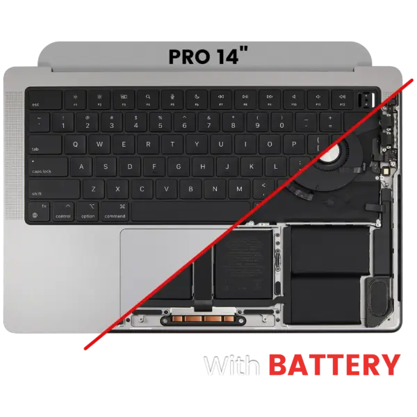 Top case met toetsenbord (ANSI US) voor MacBook Pro 14″ A2918 (2023) (Space Gray)