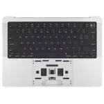 Top case met accu en toetsenbord (ANSI US) voor MacBook Pro 14″ A2918 (2023) (Silver)