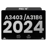 Compleet beeldscherm voor MacBook Pro 16" (A3403 / A3186 Late 2024) (Space Black)