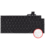 Toetsenbord met verlichting en schroeven voor MacBook Air 13″ (A3240 / Early 2025) (UK English)