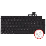Toetsenbord met verlichting en schroeven voor MacBook Air 13″ (A3113 / Mid 2024) (UK English)