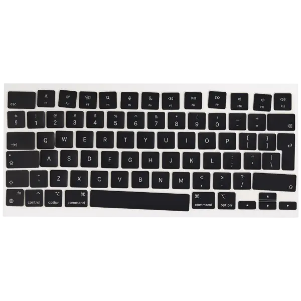 Keycap-set voor MacBook Air 13″ (Mid 2022 to Mid 2024 ) / Pro 14″ / Pro 16″ (Late 2021 to Late 2024) (Space Gray / Silver/ Starlight / Space Black) (UK English)