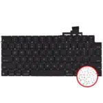 Toetsenbord met verlichting en schroeven voor MacBook Air 13″ (A3113 / Mid 2024) (US-Engels)
